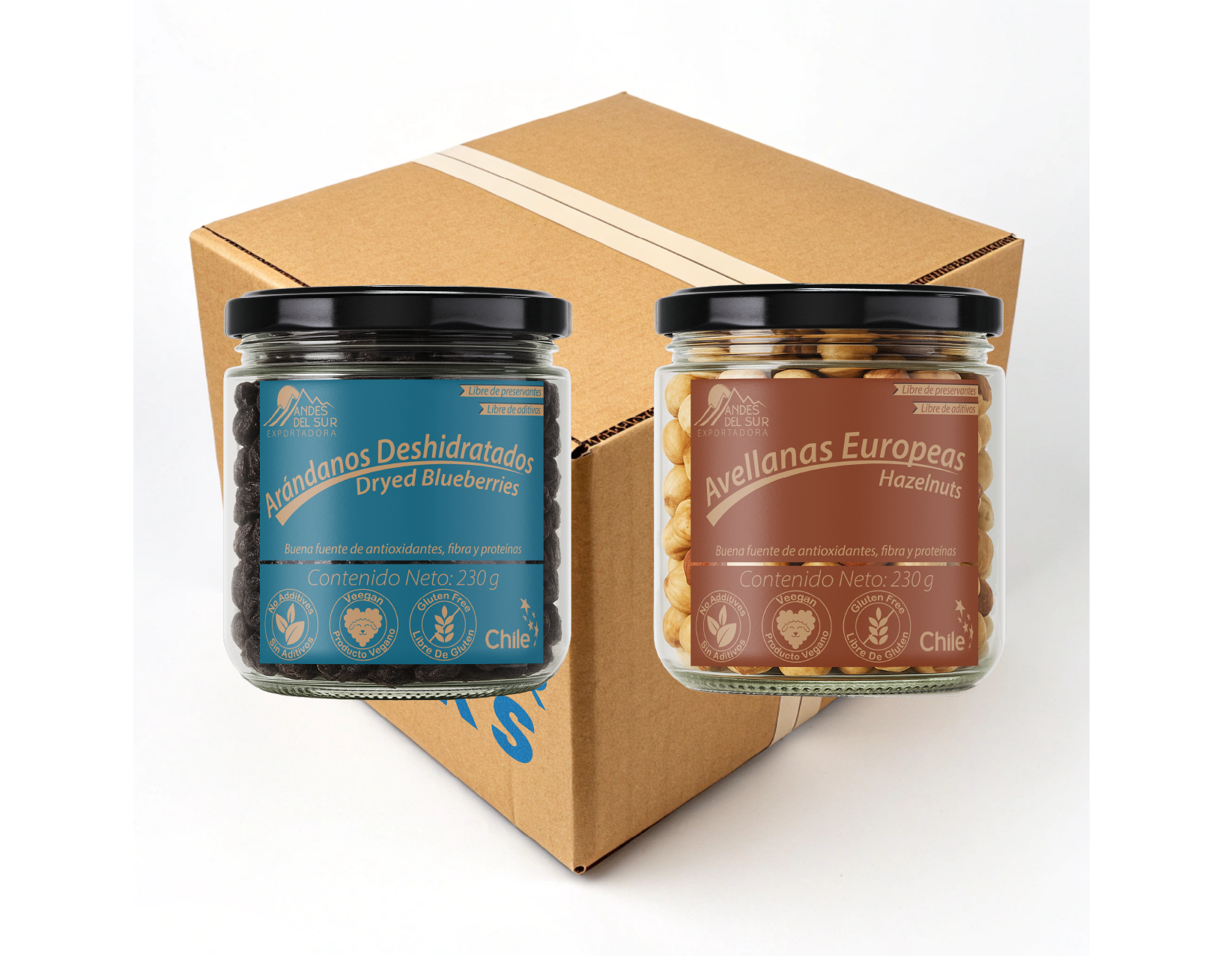 Pack Avellanas Europeas (230 g) + Arándanos Deshidratados (230 g)