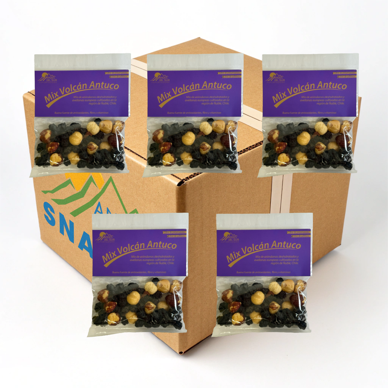 5x Mix Volcán Antuco Snack On-The-Go (30g)