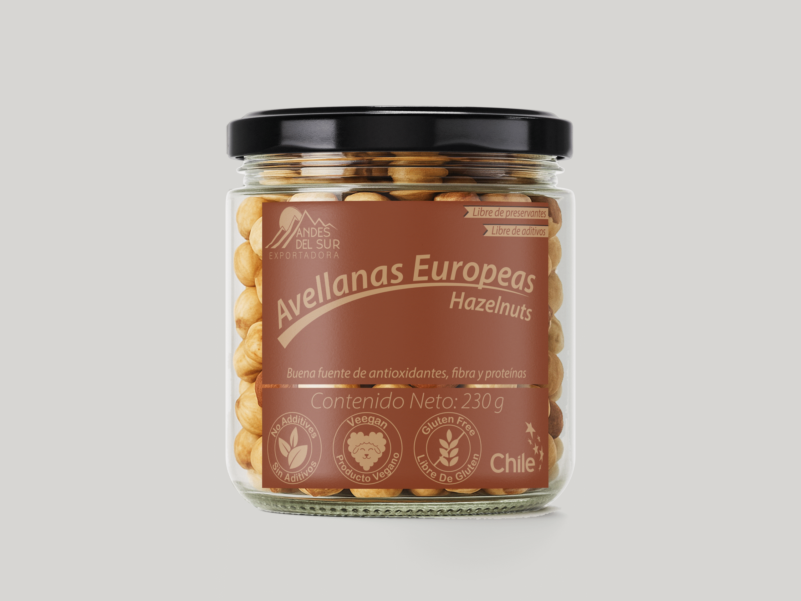 Avellanas Europeas Tostadas Andes del Sur (230 g)